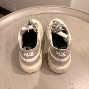 P448 White and Gray Women's Sneakers